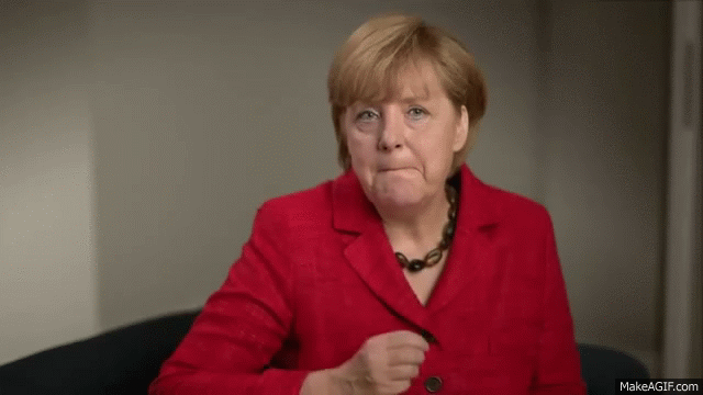 Angela Merkel haut auf den Tisch